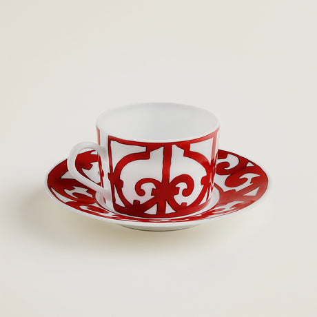Hermès - Balcon du Guadalquivir - Tazze da tè con piattino - Set 2 tazze con 2 piattini