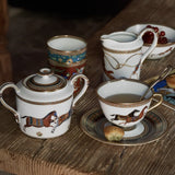Hermès - Cheval d’Orient  - Tazza da tè con piattino n°1 set da 2
