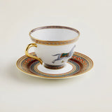 Hermès - Cheval d’Orient  - Tazza da tè con piattino n°1 set da 2