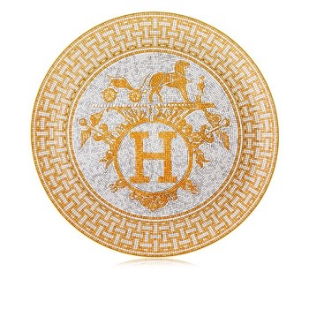 Hermès – Hermes - Mosaïque au 24 oro - Piatto torta
