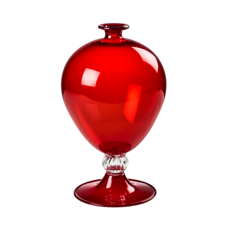 Venini Veronese - Vaso Rosso Vetro di Murano | Design Vittorio Zecchin 1921