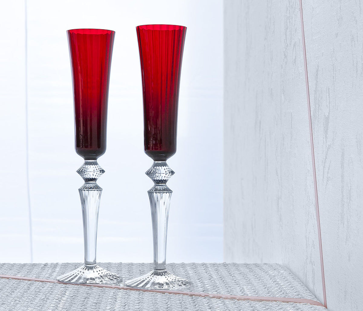 Baccarat - Fluttissimo Millenuits col. Rosso - Set 2 calici