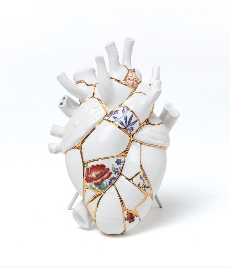 Seletti - Love in Bloom Kintsugi – Vaso Cuore Marcantonio