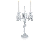 Baccarat Enfant - Candelabro a 2 Bracci in Cristallo con Verrine